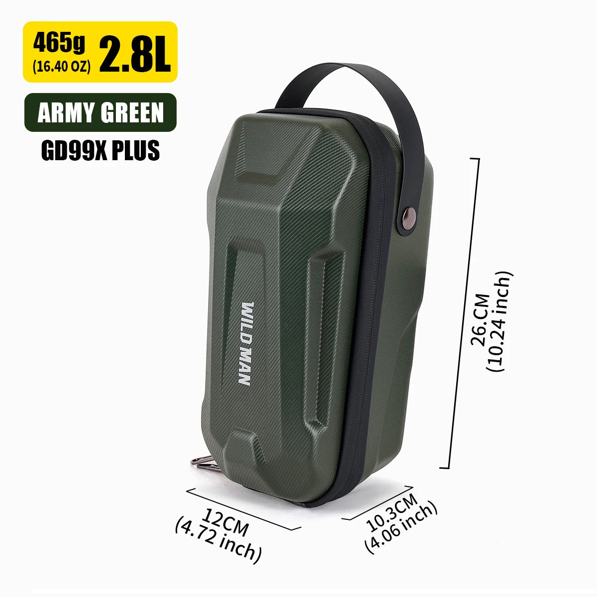 Electric Scooter Handlebar Bag EVA Hard Shell Quick-Detachable Front Storage Bag with Waterproof Design