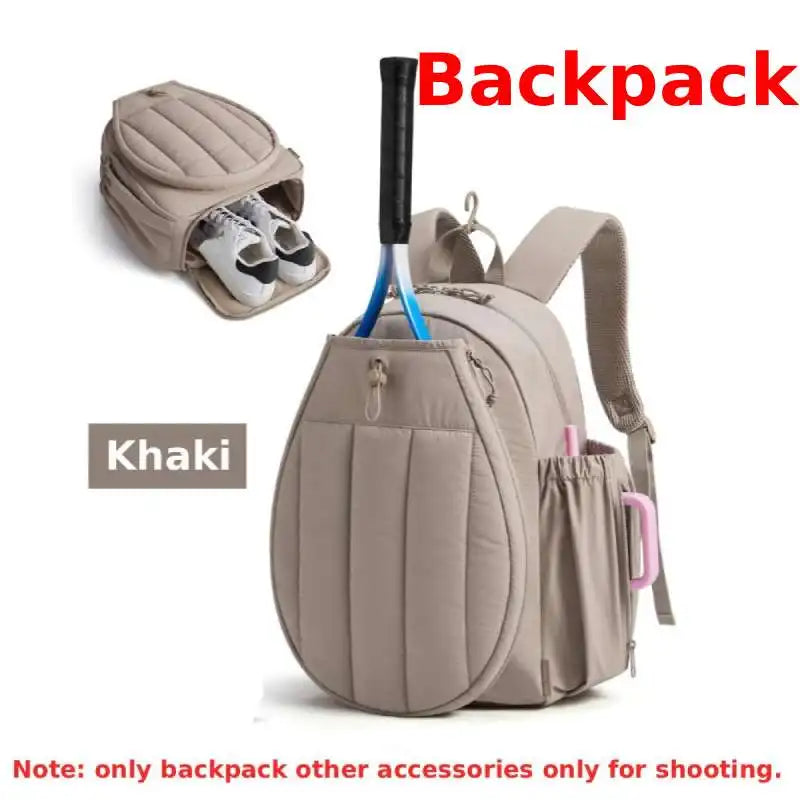 Tennis Badminton Rackets Bag Large Storage Outdoor Travel Sports Training Commuting Shoulder Bags Pickleball Paddle Handbag