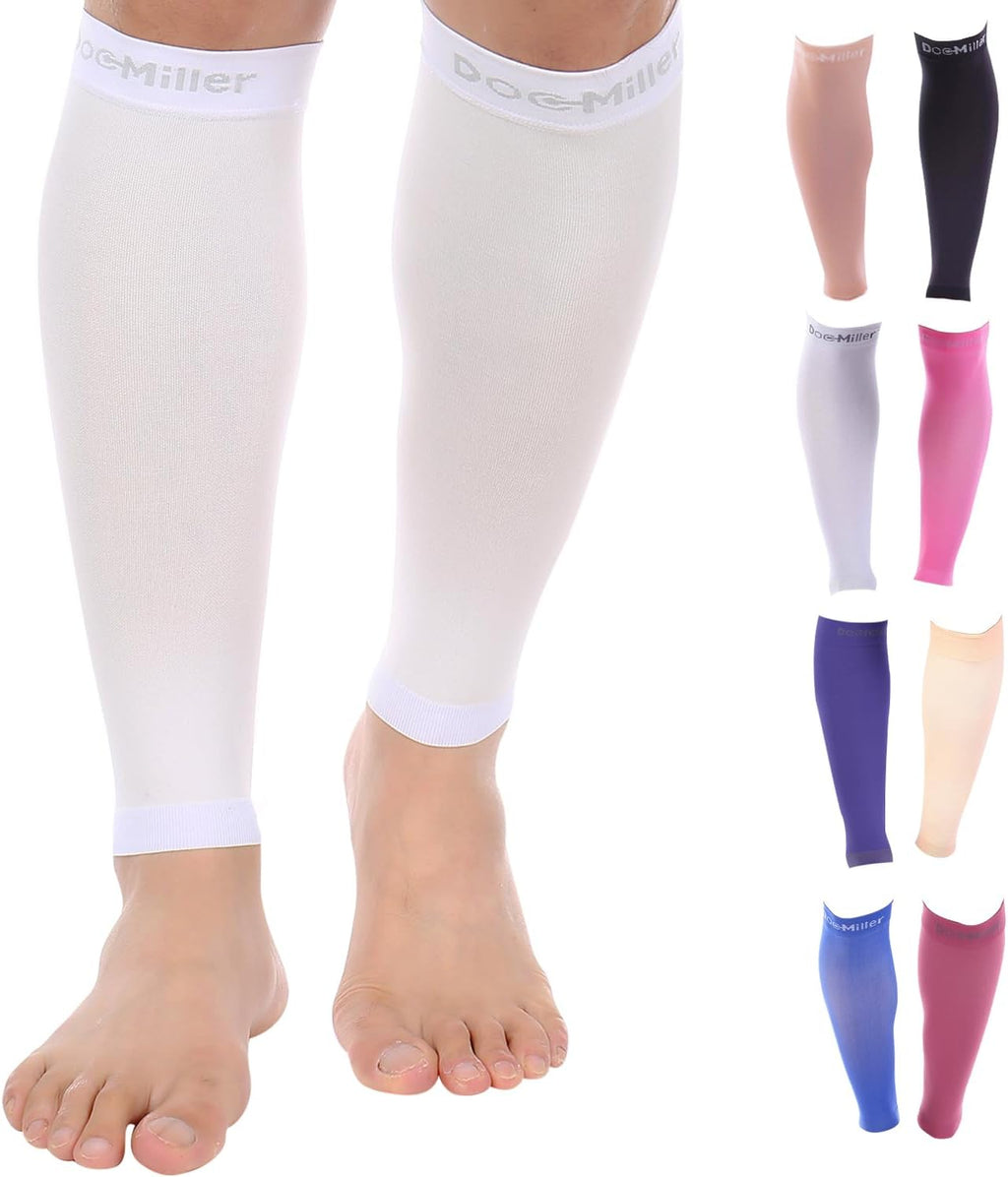 Compression Calf Sleeve for Men & Women, Premium Medical Grade, 15-20Mmhg Graduated Support for Running, Calf Tear, Shin Splints, Knee High, Calf Sleeves, 1 Pair
