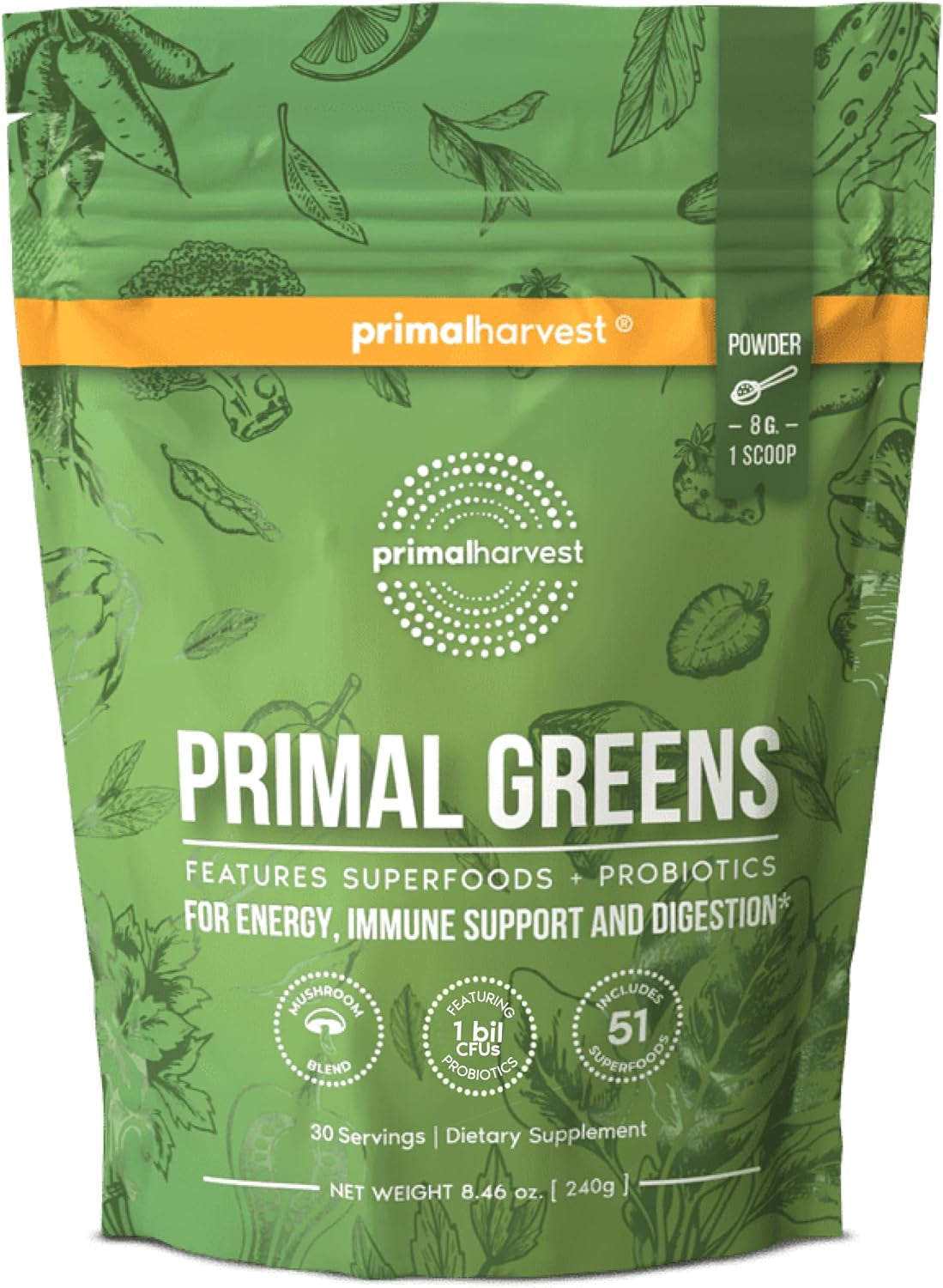 Greens - Daily Supplement Powder, Gluten, Dairy & Soy Free
