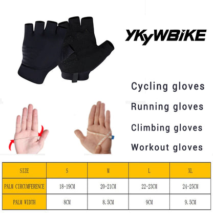 Cycling Gloves Half Finger Universal Summer Bicycle Gloves Shock-Absorption Bike MTB Gloves Cycling Accessories
