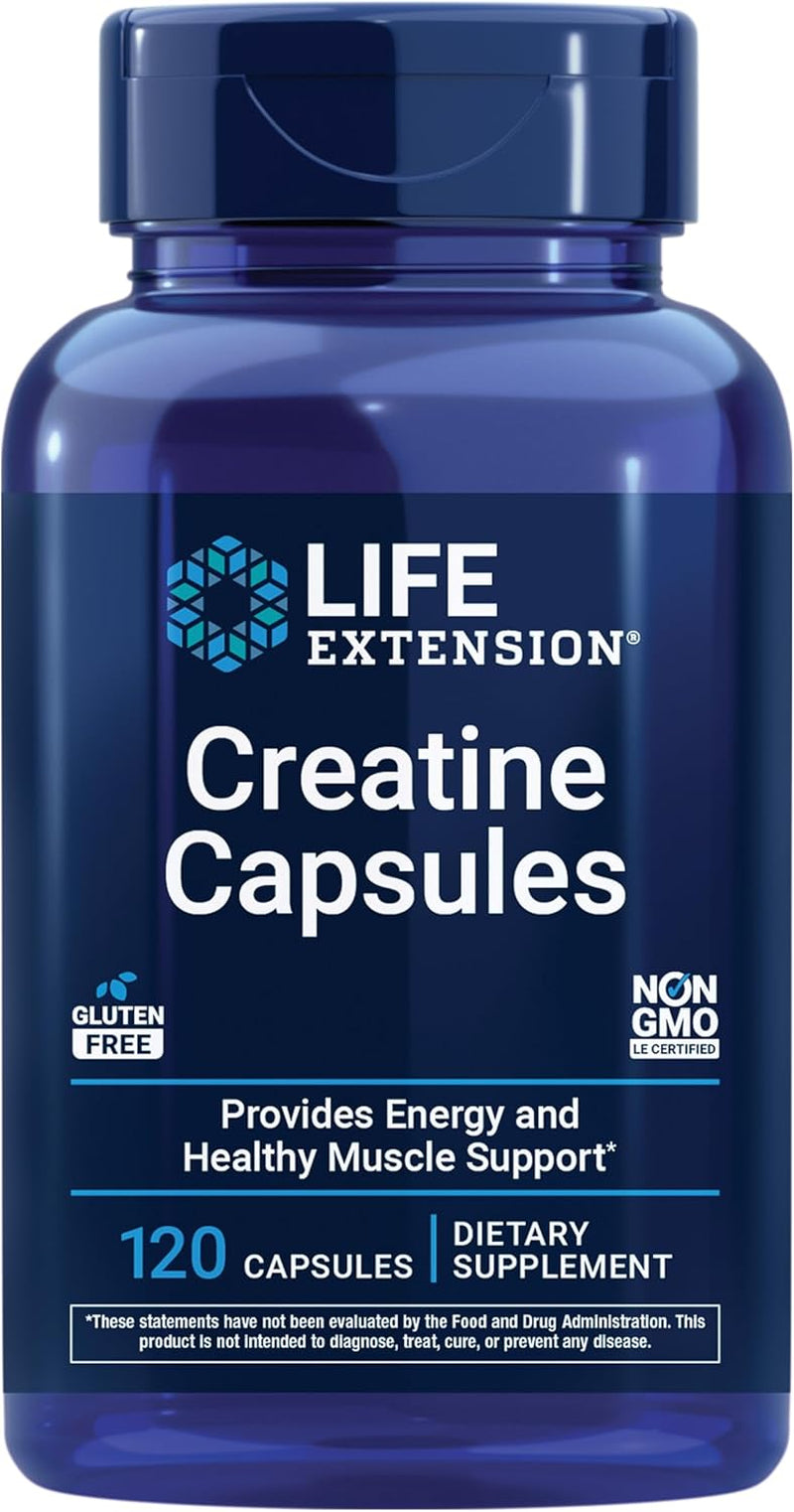 Creatine Capsules – Creatine Monohydrate – Promotes Strength, Lean Muscle, Healthy Endurance – Non-Gmo, Gluten-Free – 120 Capsules | Creatine Monohydrate That Promotes Strength, Lean Muscle & Healthy Endurance, Non-Gmo & Gluten-Free, 120 Caps