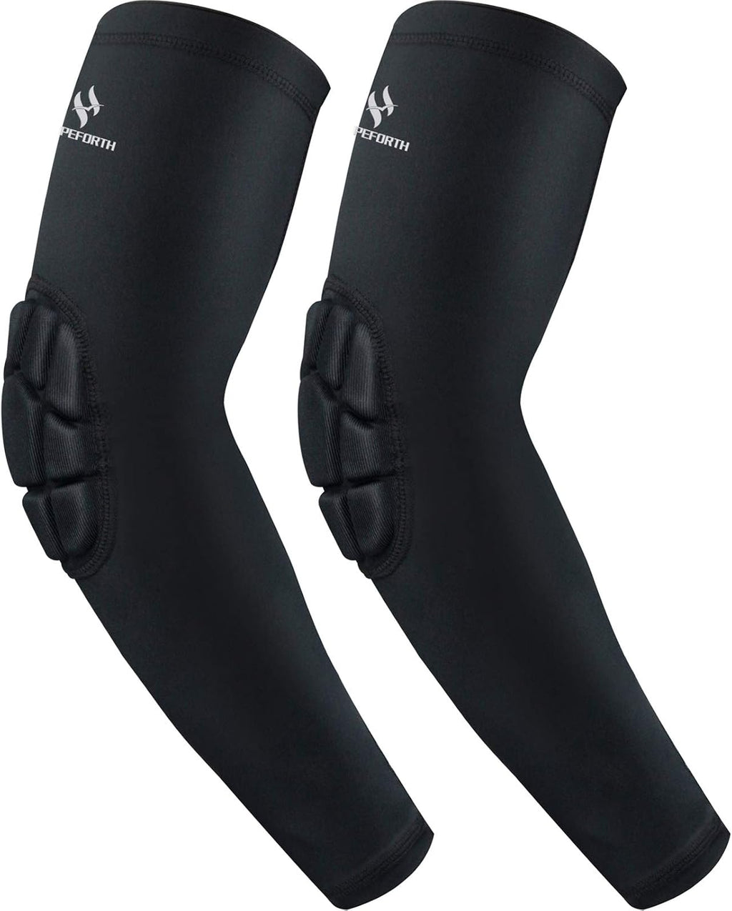 2PCS Padded Elbow Sleeves Compression Arm Protective Support