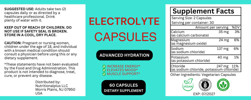 Electrolyte - Vegan Capsules