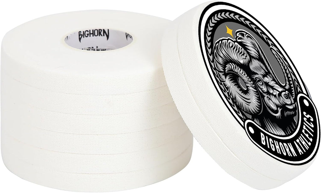 Finger Tape 0.3-Inch X 45-Feet, 8 Rolls, White | for Jiu Jitsu, Rock Climbing, Volleyball, Football, Hands, Toes, Sports & Injuries | Residue-Free