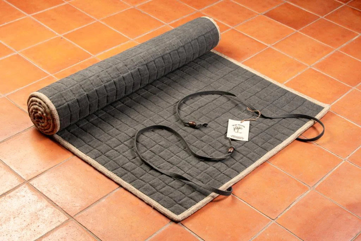Wild Hemp Yoga Mat. 100% Handmade, Eco Friendly, Natural and Biodegradable. Naturally Rubber &amp; Latex Free