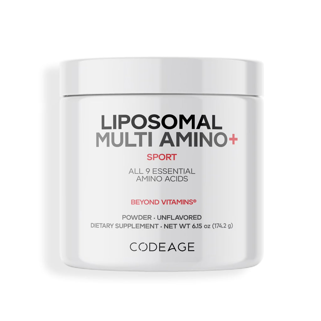 Multi Amino+ Powder, Liposomal EAA + Branched-Chain Amino Acid Powder Supplement, 6.15 Oz