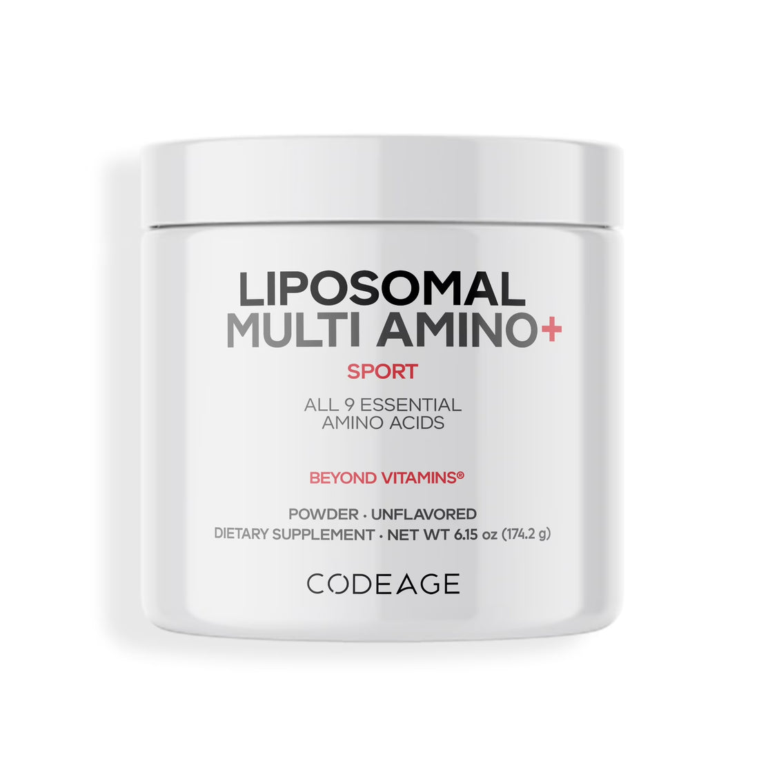 Multi Amino+ Powder, Liposomal EAA + Branched-Chain Amino Acid Powder Supplement, 6.15 Oz