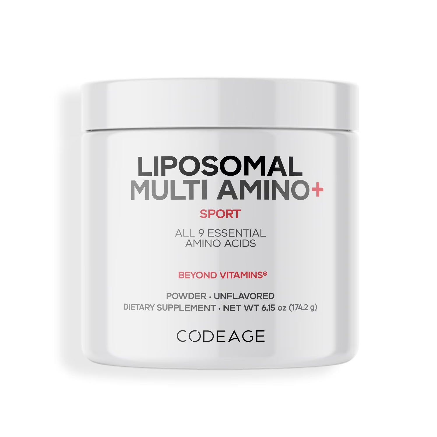 Multi Amino+ Powder, Liposomal EAA + Branched-Chain Amino Acid Powder Supplement, 6.15 Oz