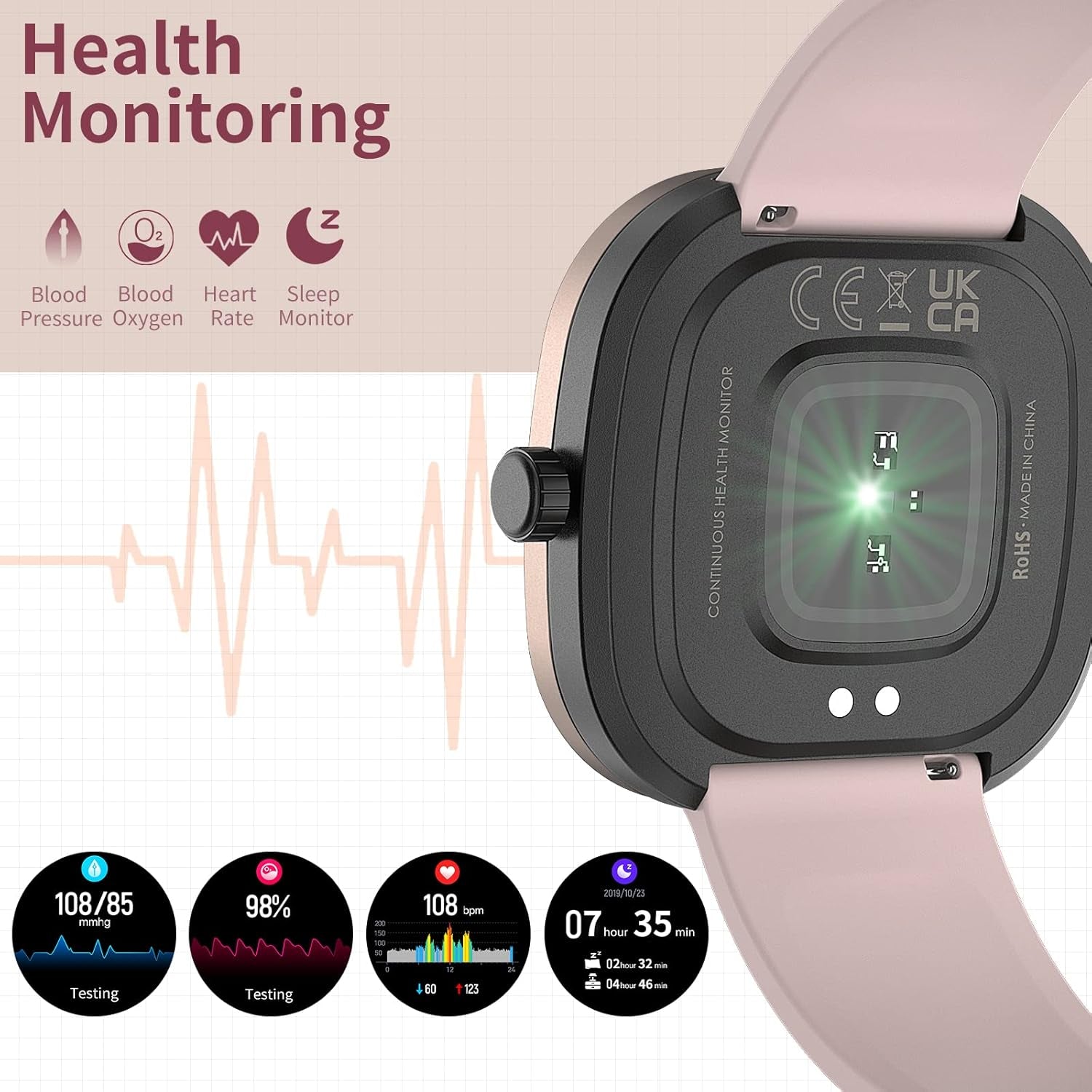 Smart Watches for Women, Smart Watch for Android Phones and Iphone, 1.32&