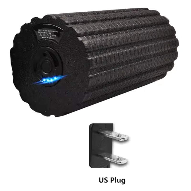 Foam Shaft Electric Foam Roller Yoga Home Gym Vibration Massage 4 or 5 Speeds Column Muscle Relax Deep Tissue USB Rechargeable
