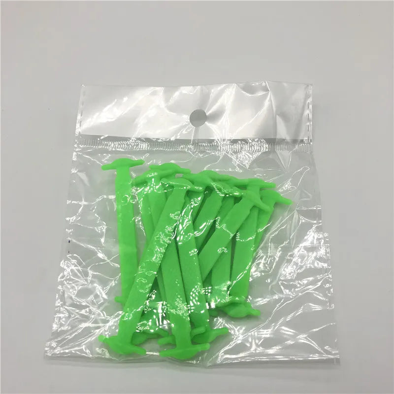 16Pcs/Lot Silicone Shoelaces No Tie Shoelaces 12 Colors Elastic Lace Shoelace Creative Lazy Silicone Laces Rubber Lace