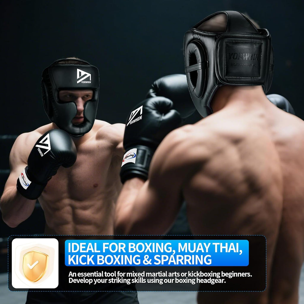 Boxing Headgear for Kids Youth, Boxing Head Sparring Gear MMA Headgear | Boxing Head Gear Training Sparring Safety Head Guard for Kickboxing, Sparring, Karate, Taekwondo, Muay Thai Training Helmet