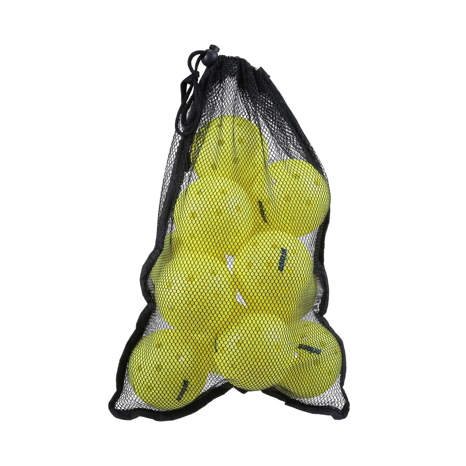 Outdoor Pickleball Balls – 12 Pack with Mesh Bag, USA Pickleball Approved, 40-Hole Precision Design, High-Visibility Neon Yellow