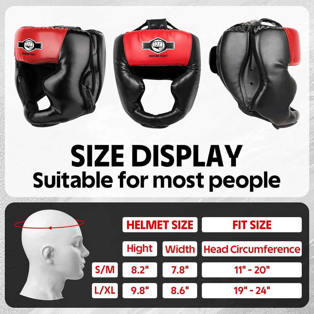 2 Pack & 1 Pack Boxing Headgear - Sparring Safety Head Guard for MMA, Kickboxing, Muay Thai, Boxing - Men, Women, Kids