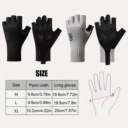 Summer Breathable Half Finger Cycling Gloves Ultralight Road Bike Gloves Anti-Slip Silicone Pad Cooling Sport Gear