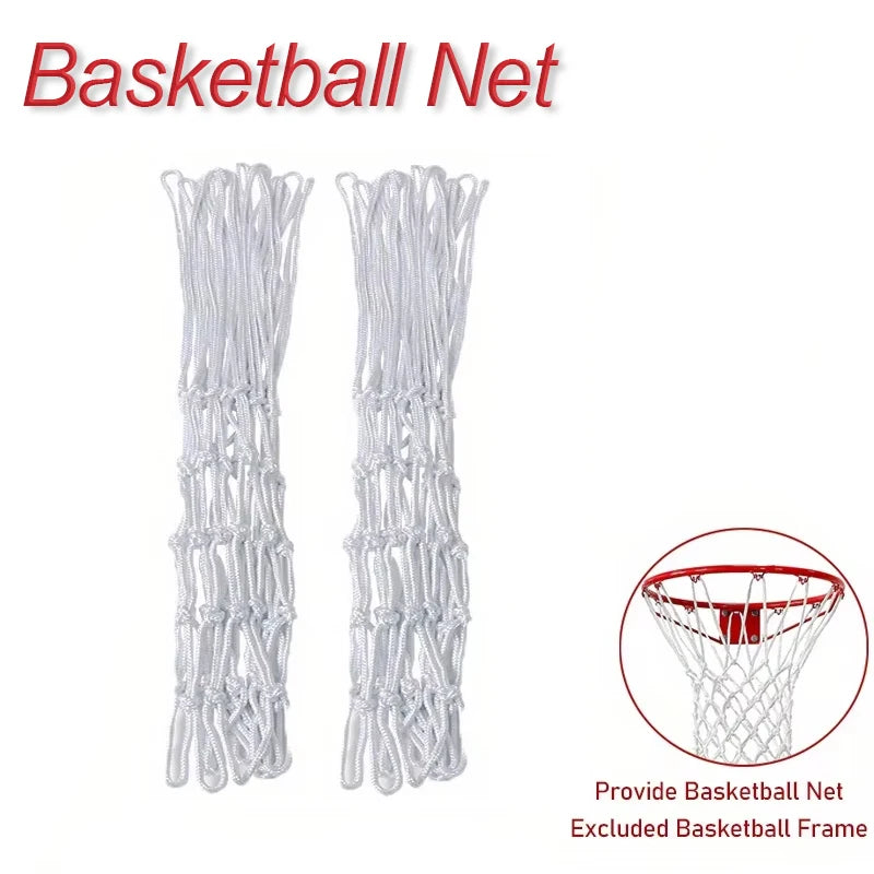 1/2Pcs Basketball Rack Net with 12 Loops Heavy Duty Outdoor Basketball Net Replacement Detachable Basketball Net