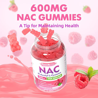 NAC Gummies, N Acetyl Cysteine 600Mg, NAC Supplement for Antioxidants &amp; Immune S