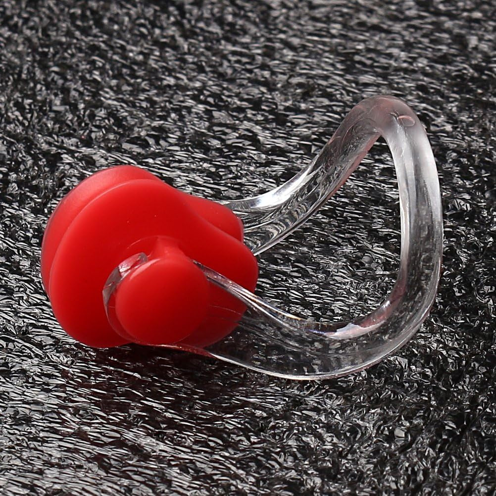 8 Pieces Silicone Swimming Nose Clip, Waterproof Silica Gel Surfing Nose Plug Protector Soft Latex Plugs for Kids and Adults (8 Colors) | Soft Non-Slip Silicone, Contoured Fit, Helps Keep Water Out, for Swimming, Surfing and Pool Training