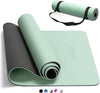 Yoga Mat for Women Men Kids, 1/3 & 1/4 & 2/5 Inch Extra Thick Yoga Mat Non Slip, 72" X 24" TPE Yoga Mats, Workout Mat with Carrying Strap for Yoga, Pilates and Floor Exercises