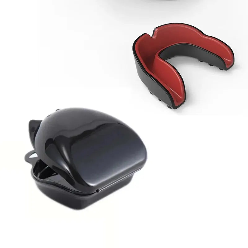 1Pc Black Red Adult Professional Combat Sports Mouth Guard Football Basketball Boxing Training Sports Mouthguard