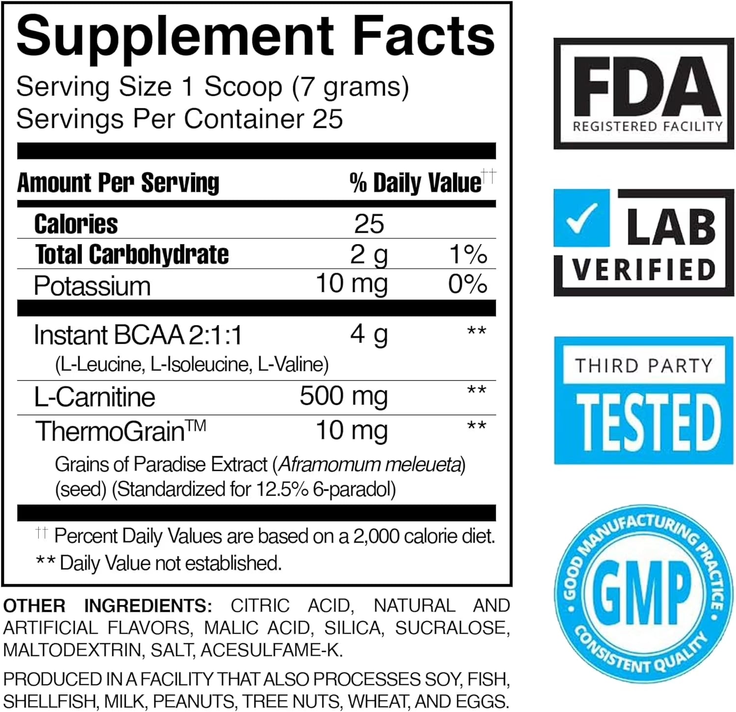 Best BCAA Shredded - Caffeine-Free Thermogenic Recovery Formula - BCAA Powder - Lean Muscle Building - Accelerated Recovery - Weight Loss - Hydration - Blue Raz - 25 Servings - 9.7 Oz.