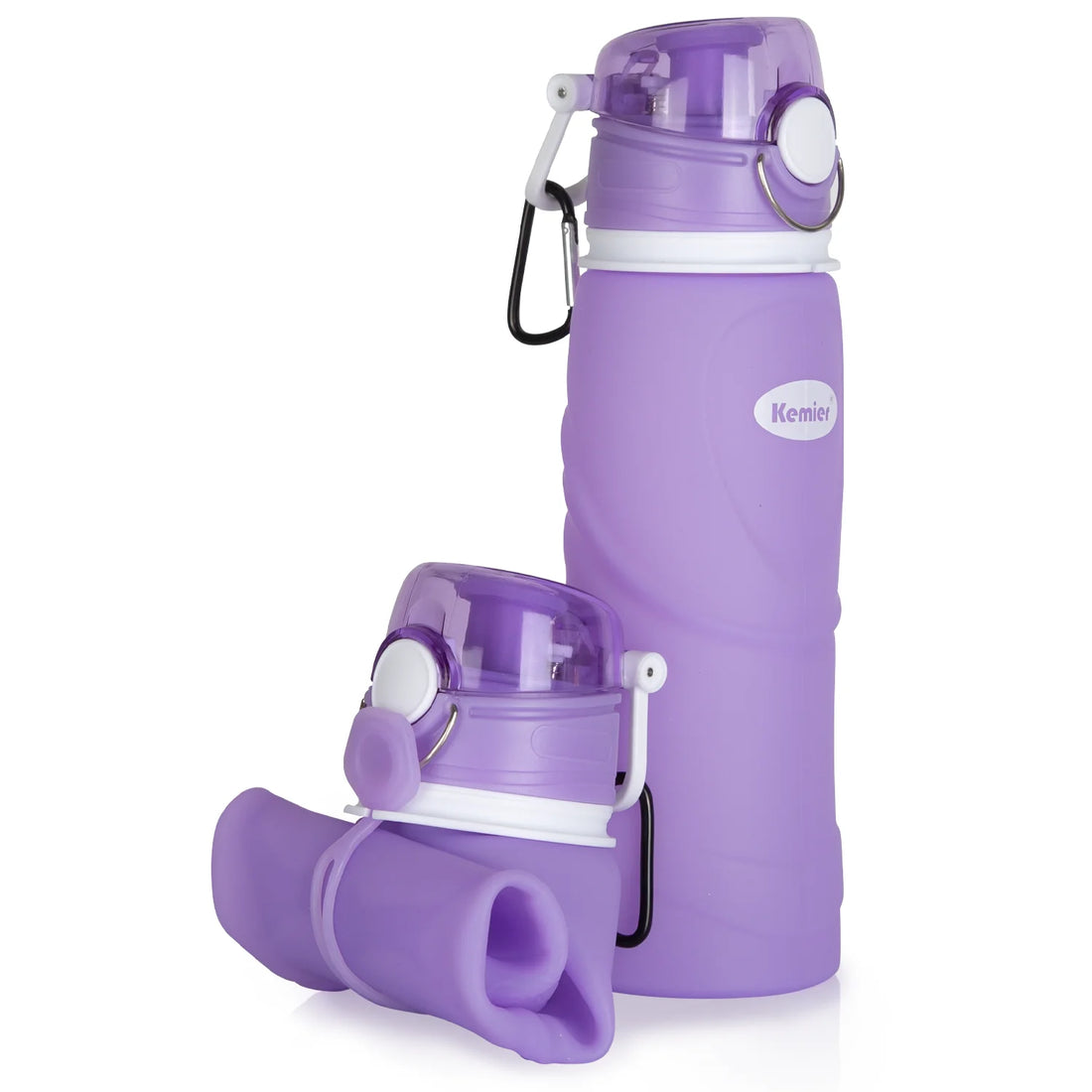 Collapsible Silicone Water Bottles-750Ml,Medical Grade,Bpa Free Travel Water Bottle Can Roll Up,26Oz,Leak Proof Foldable Sports &amp; Outdoor Water Bottles
