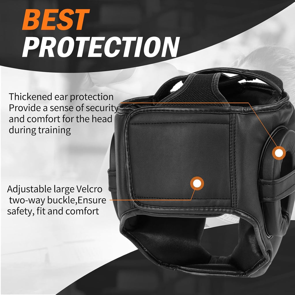 Boxing Headgear for MMA, Muay Thai,Sparring Training | Head Gear for Kickboxing,Grappling, Sparring, Kickboxing, Muay Thai,Karate, Taekwondo,Martial Arts
