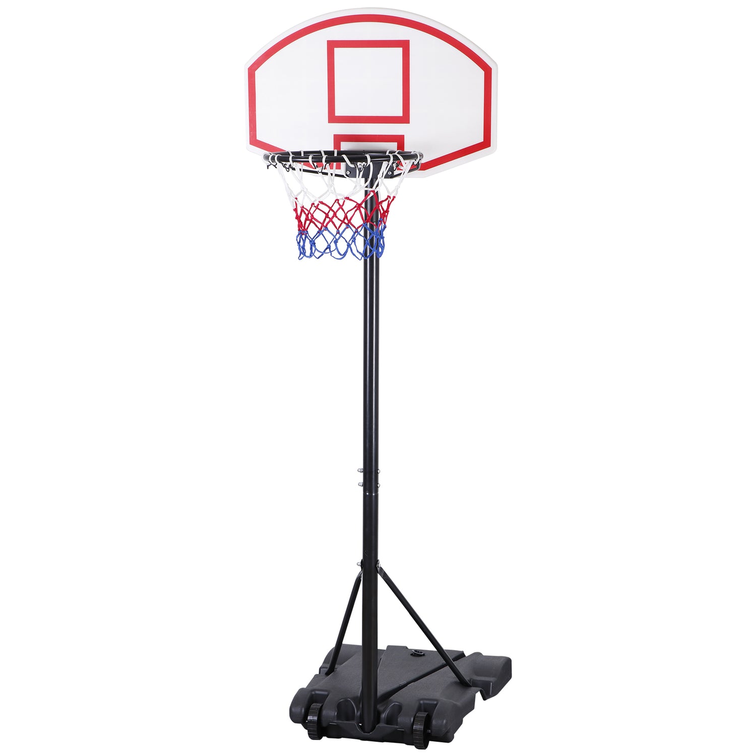 Basketball Hoop Outdoor Adjustable 5.5-7 Ft Portable Basketball Goals Stand Kids