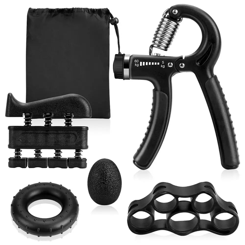 Grip Strength Trainer Forearm Strengthener Finger Stretcher Finger Exerciser Hand Gripper Strength Ring &amp; Stress Ball