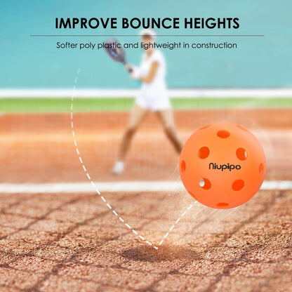 Pickleball Balls, Outdoor Pickleball Balls, USAPA Approved Pickle Balls for Tournament, High Elasticity &amp; Durable, 3/6/12/36/100 Pickleball Balls Pack