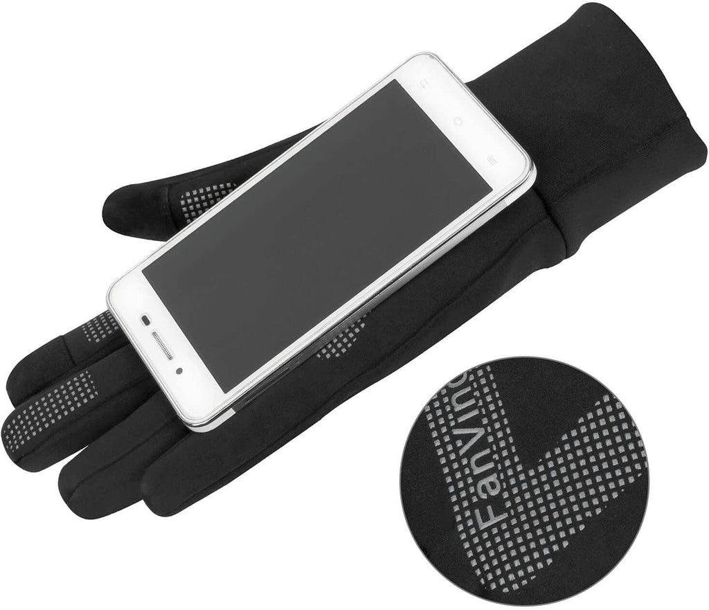 Winter Gloves Touch Screen Water Resistant Windproof Thermal for Running Cycling Driving Hiking for Men Women Black-Gray