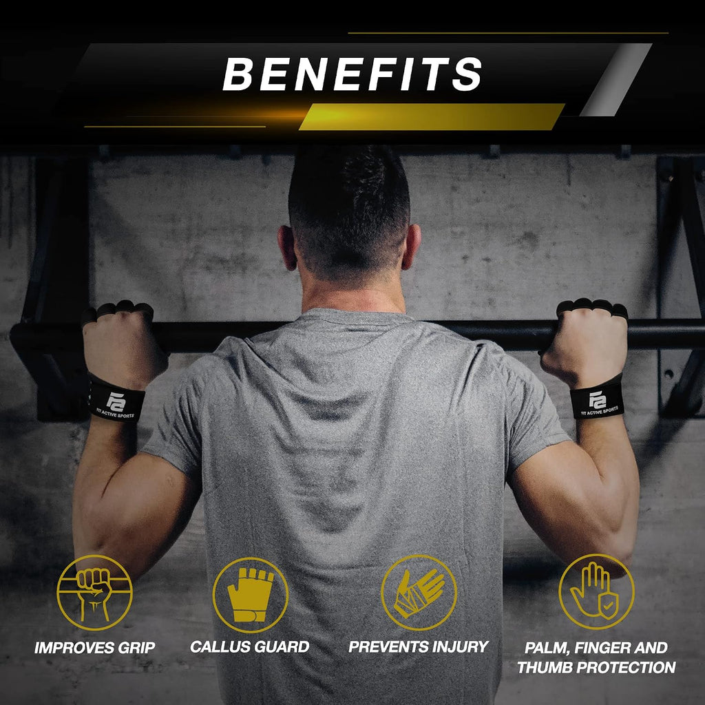 New Ventilated Weight Lifting Workout Gloves with Built-In Wrist Wraps for Men and Women - Great for Gym Fitness, Cross Training, Hand Support & Weightlifting.