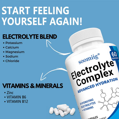 Premium Electrolyte Capsules - Maintaining Electrolyte Levels, Sports Recovery,Energy Health,Dietary Supplement