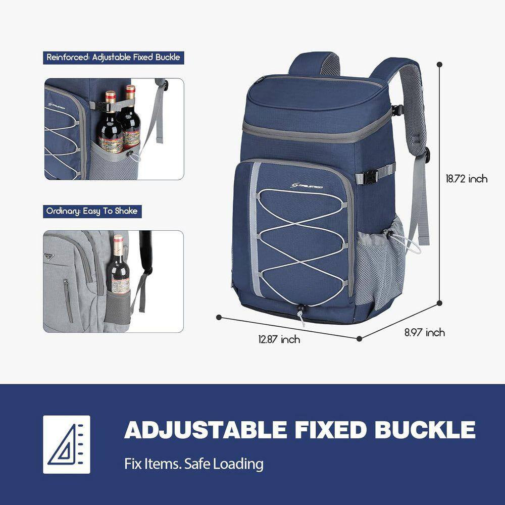 33.8 Qt. Insulated Soft Cooler Lunch Bag 35 Can Cooler Backpack