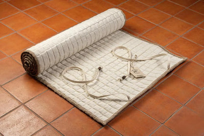Wild Hemp Yoga Mat. 100% Handmade, Eco Friendly, Natural and Biodegradable. Naturally Rubber &amp; Latex Free