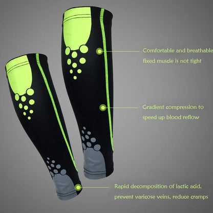 1PC Sport Leg Compression Socks Strong Calf Compression Sleeve Support for Men Women Running Cycling Vein Calf Guard Pain Relief