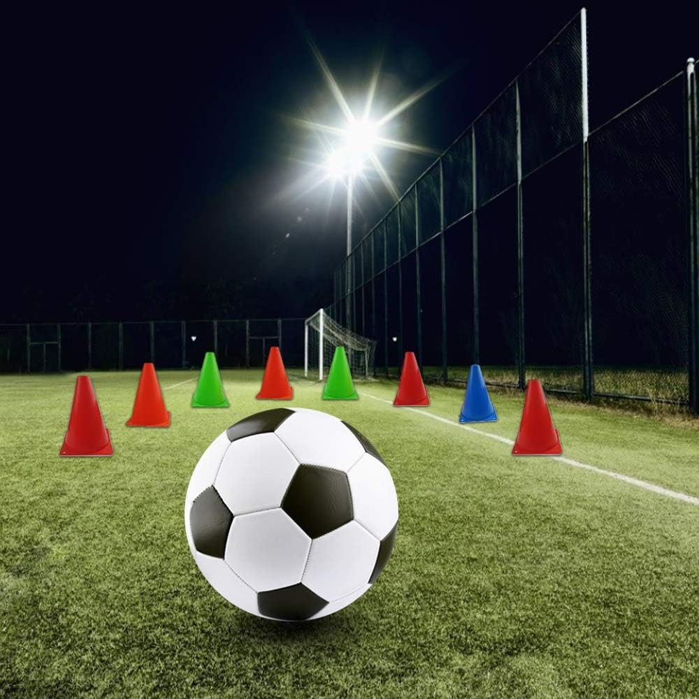 7 Inch Plastic Traffic Cones Sport Training Agility Marker Cone | for Soccer, Skating, Football, Basketball, Indoor and Outdoor Games