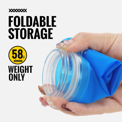 TPU Collapsible Soft Water Bottle for Hydration Pack Soft Flask Folding Water Bottles Bpa-Free Sports Running Bottles