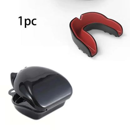 1Pc Black Red Adult Professional Combat Sports Mouth Guard Football Basketball Boxing Training Sports Mouthguard