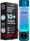Hydrogen Water Bottle Generator | 6300+ PPB in 3 Cycles | 10 Oz | Extended Warranty | USA Certified | SPE/PEM Tech | Portable | Turquoise