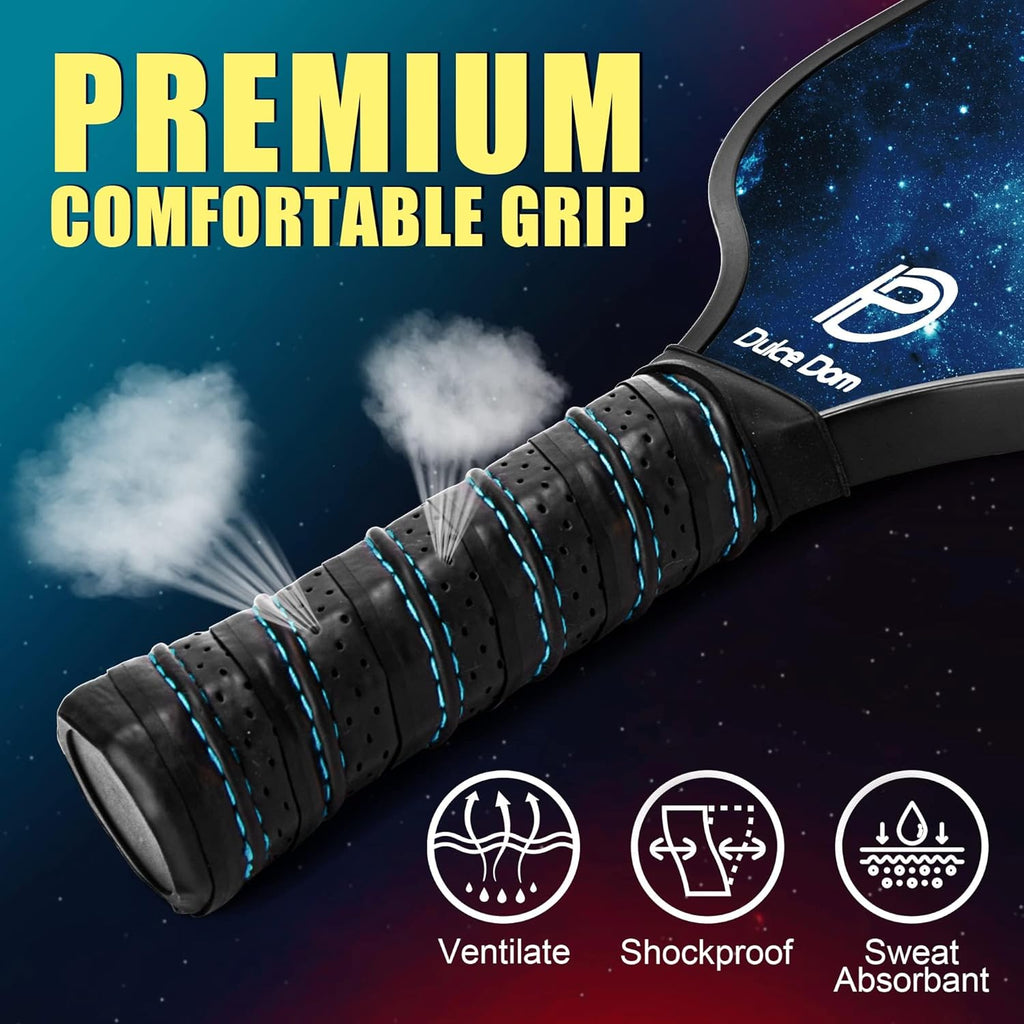 Pickleball Paddles Set of 2/4 - USAPA Approved | Fiberglass/Graphite Surface Pickle Ball Rackets with Carrying Bag, Ideal Training Equipment for Beginner Intermediate
