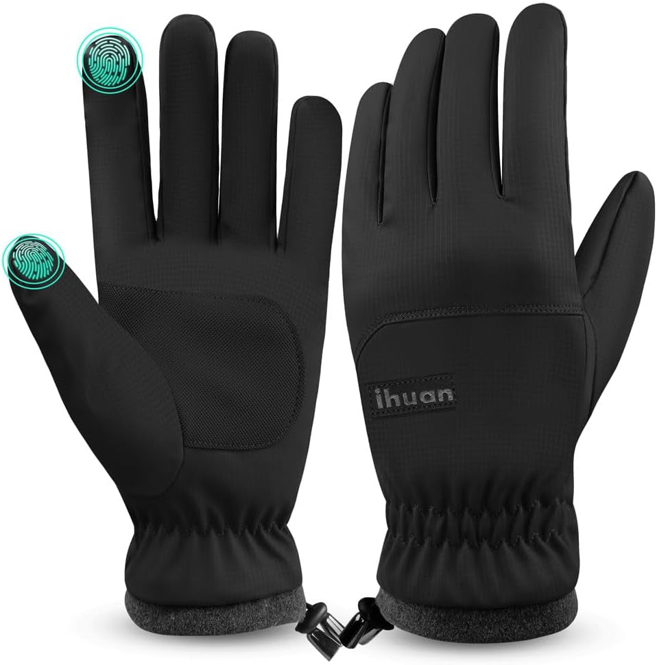 Winter Waterproof Ski Gloves Men Women, Snow Warm Cycling Cold Weather, Driving Biking Running