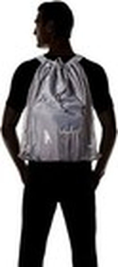 Speedo Frost Grey Mesh Equipment Bag with Shoulder Straps for Swim Gear