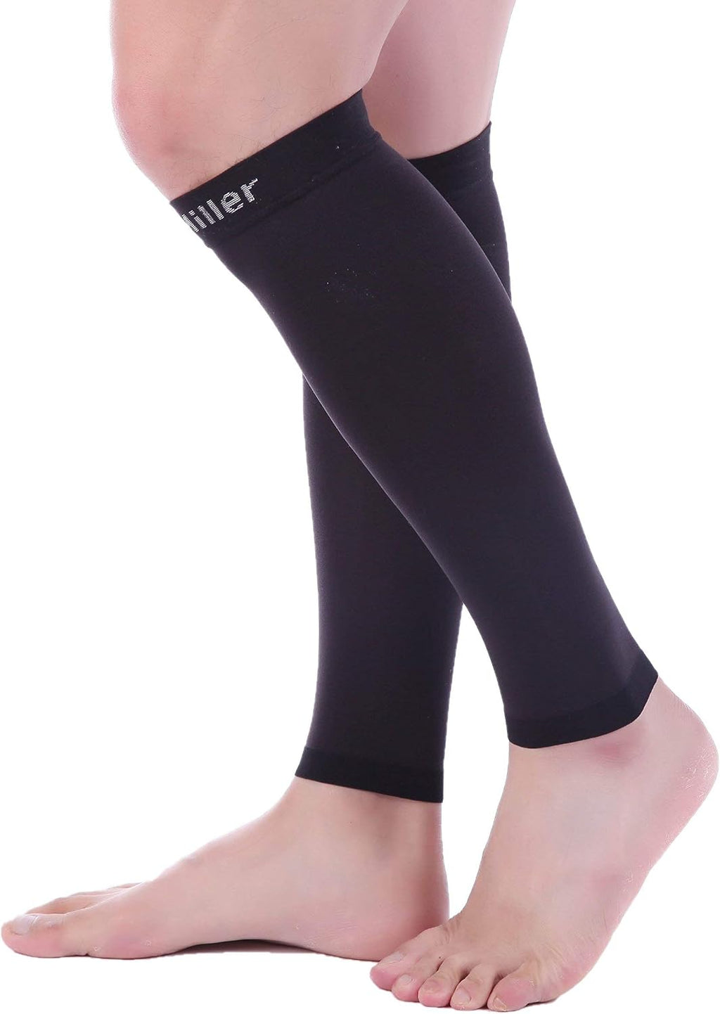 Compression Calf Sleeve for Men & Women, Premium Medical Grade, 15-20Mmhg Graduated Support for Running, Calf Tear, Shin Splints, Knee High, Calf Sleeves, 1 Pair
