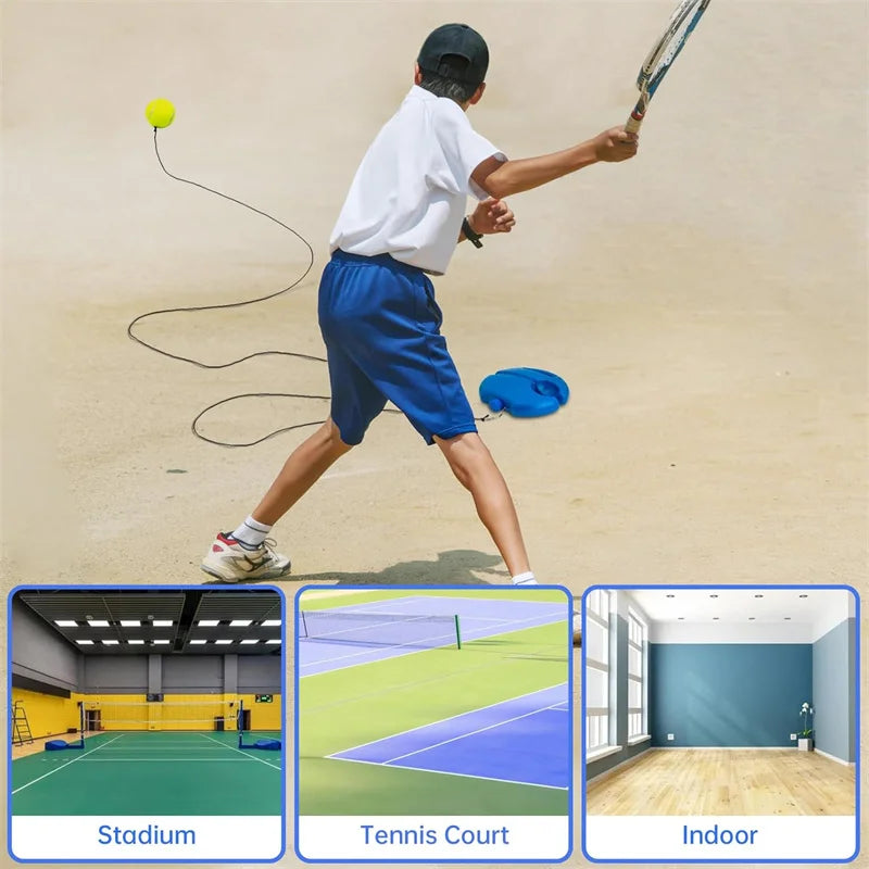 Tennis Training Ball Tennis Trainer Professional Training Primary Tool Exercise Self Study Rebound Ball Indoor Tennis Exercise