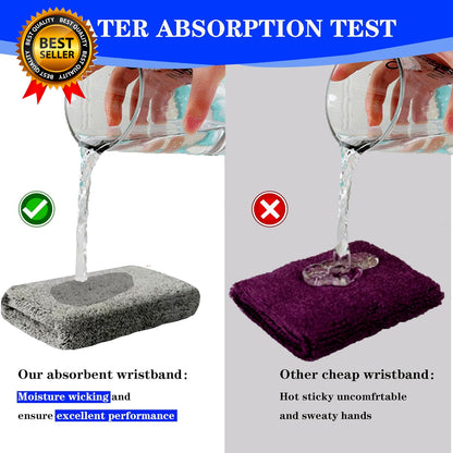 6 Inch Wrist Sweatbands Tennis Wrist Bands Absorbent Sweat Band for Men