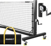 Pro Pickleball Net with Wheels, Hand Crank Tension System, 22Ft Tournament IFP Regulation Size, Heavy Duty Frame, Anti-Sag, Locking Wheels, Perfect for Outdoor Court & Indoor Gym
