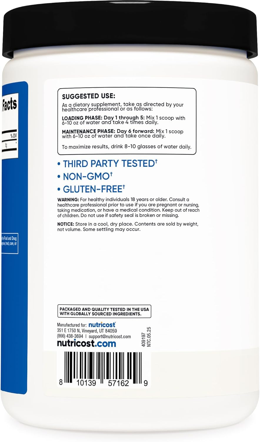 Creatine Monohydrate Micronized Powder 500G, 5000Mg per Serv (5G) - 100 Servings, 17.9 Oz