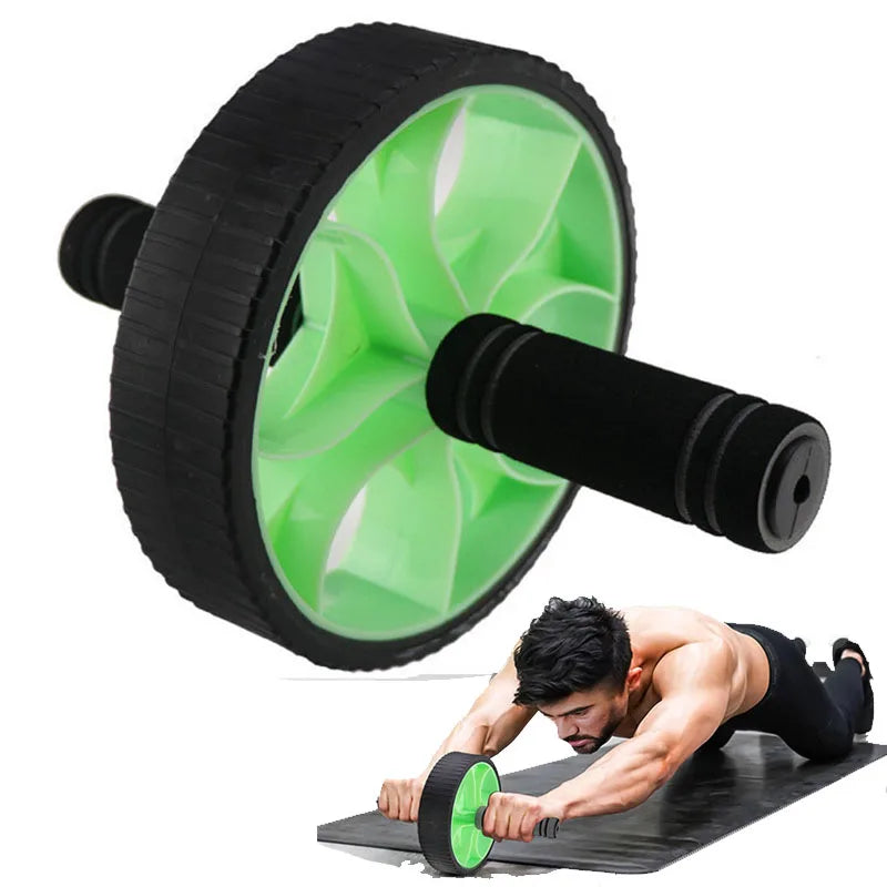 Professional Double-Wheeled Updated Ab Abdominal Press Wheel Rollers Home Gym Exercise Equipment for Body Building Fitness